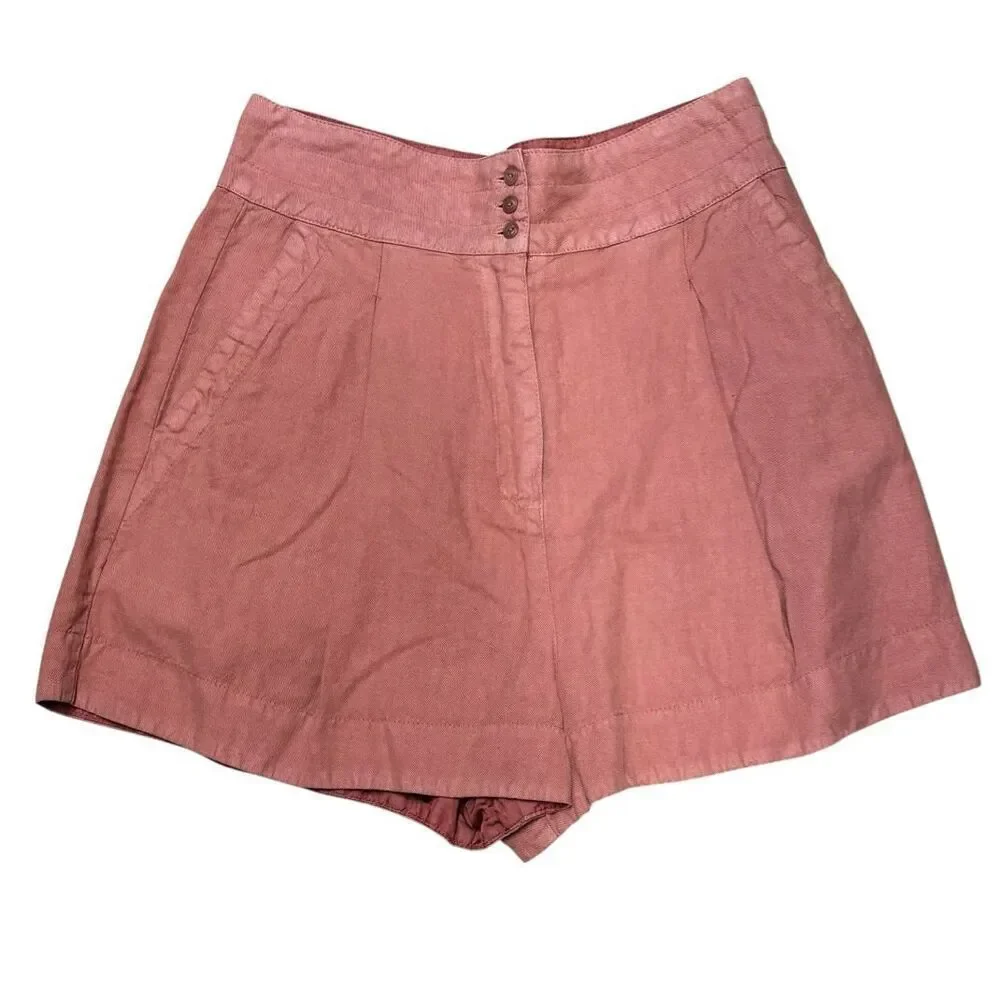 Burning Torch High Waisted Utility Short in Papyrus NWT Size Medium
